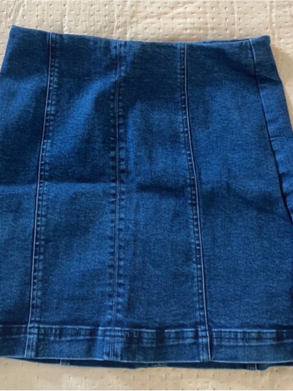 Newbury Kustom Dark Blue Denim Skirt